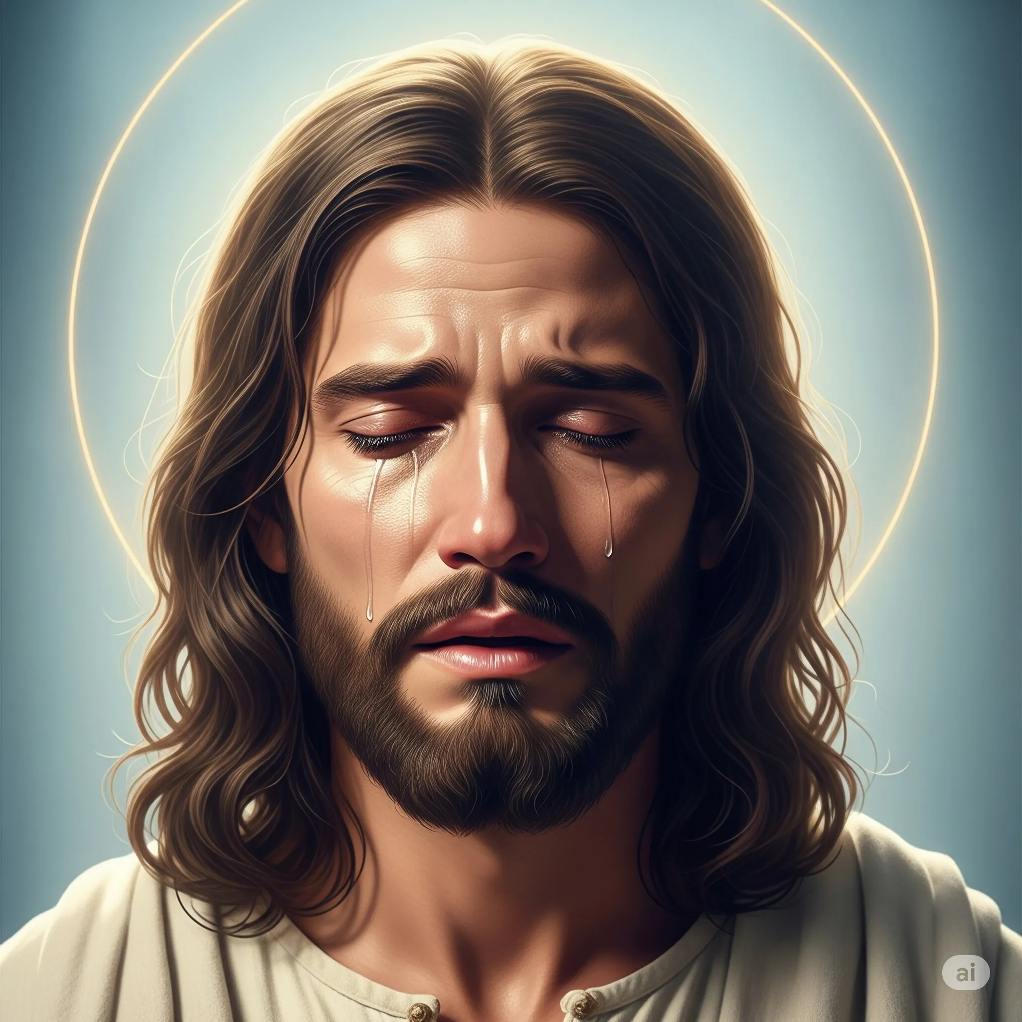 Jesus chorando